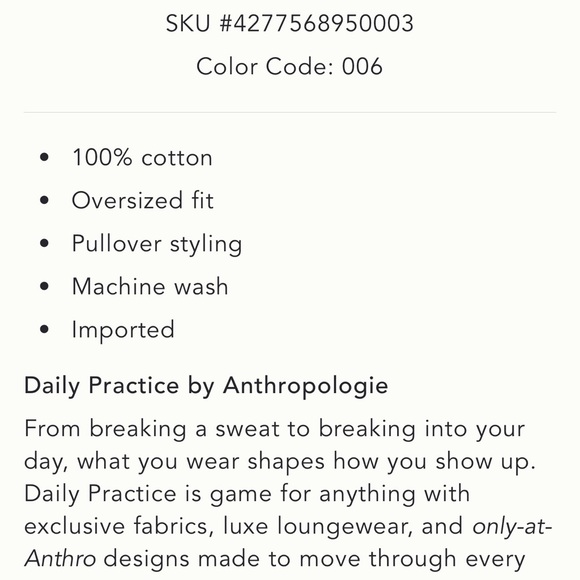 Daily Practice Long Sleeve Graphic TShirt NWT - Picture 5 of 8